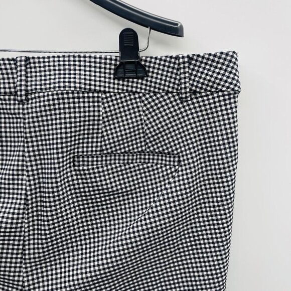 Lane Bryant Womens Plus Size 20 4-Season Slim Capri Pants in Black White Gingham - Picture 6 of 7